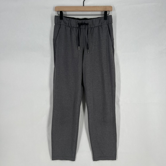 lululemon athletica Pants - Lululemon On The Fly Ankle Pants Womens 6 Gray Stretch High Rise Drawstring